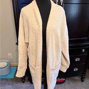 Jessica Simpson Cream Open-Front Cardigan